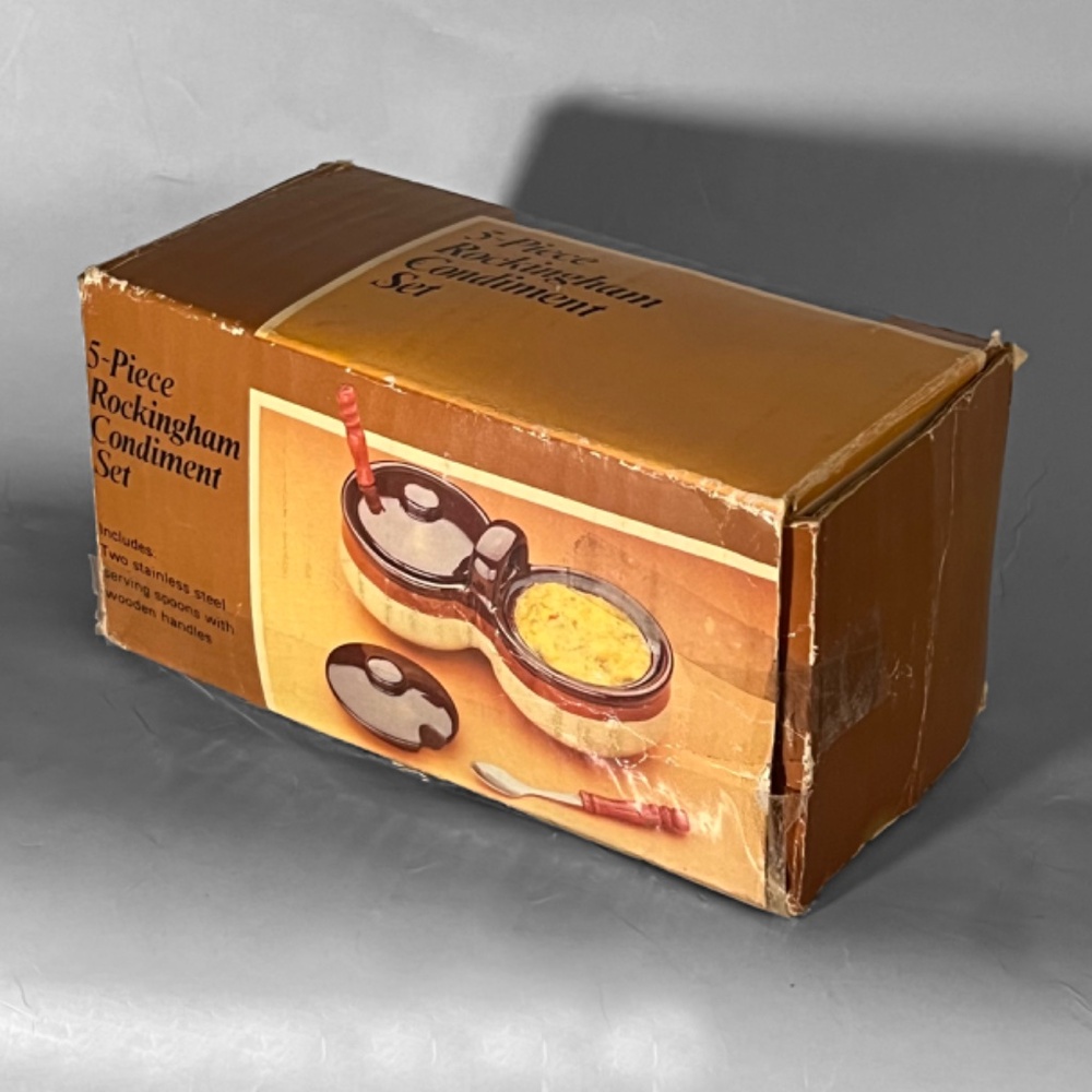 5Pc Rockingham Condiment Set - Picture 10 of 12